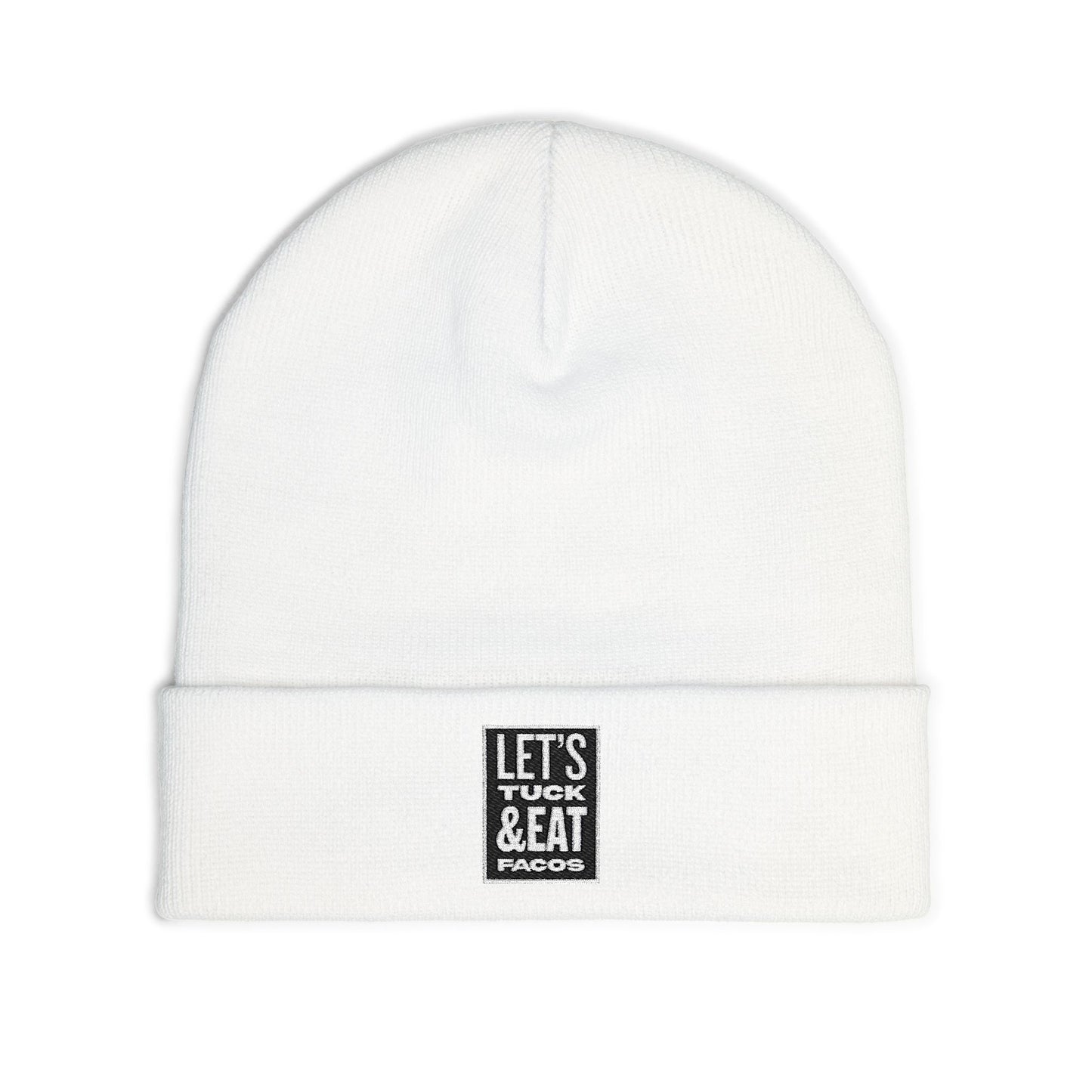 Cozy Embroidered Knit Beanie