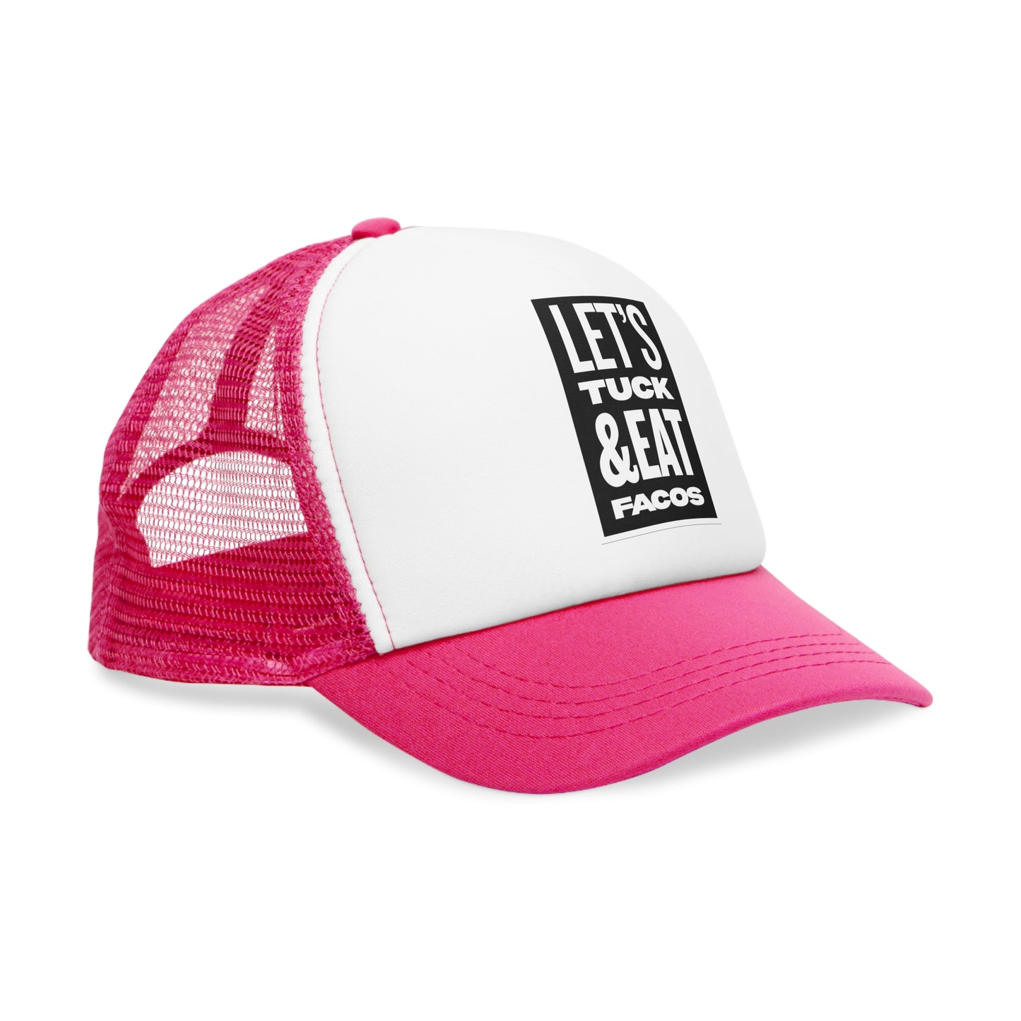 Trendy Mesh Cap: Let's Tuck & Eat Tacos Hat