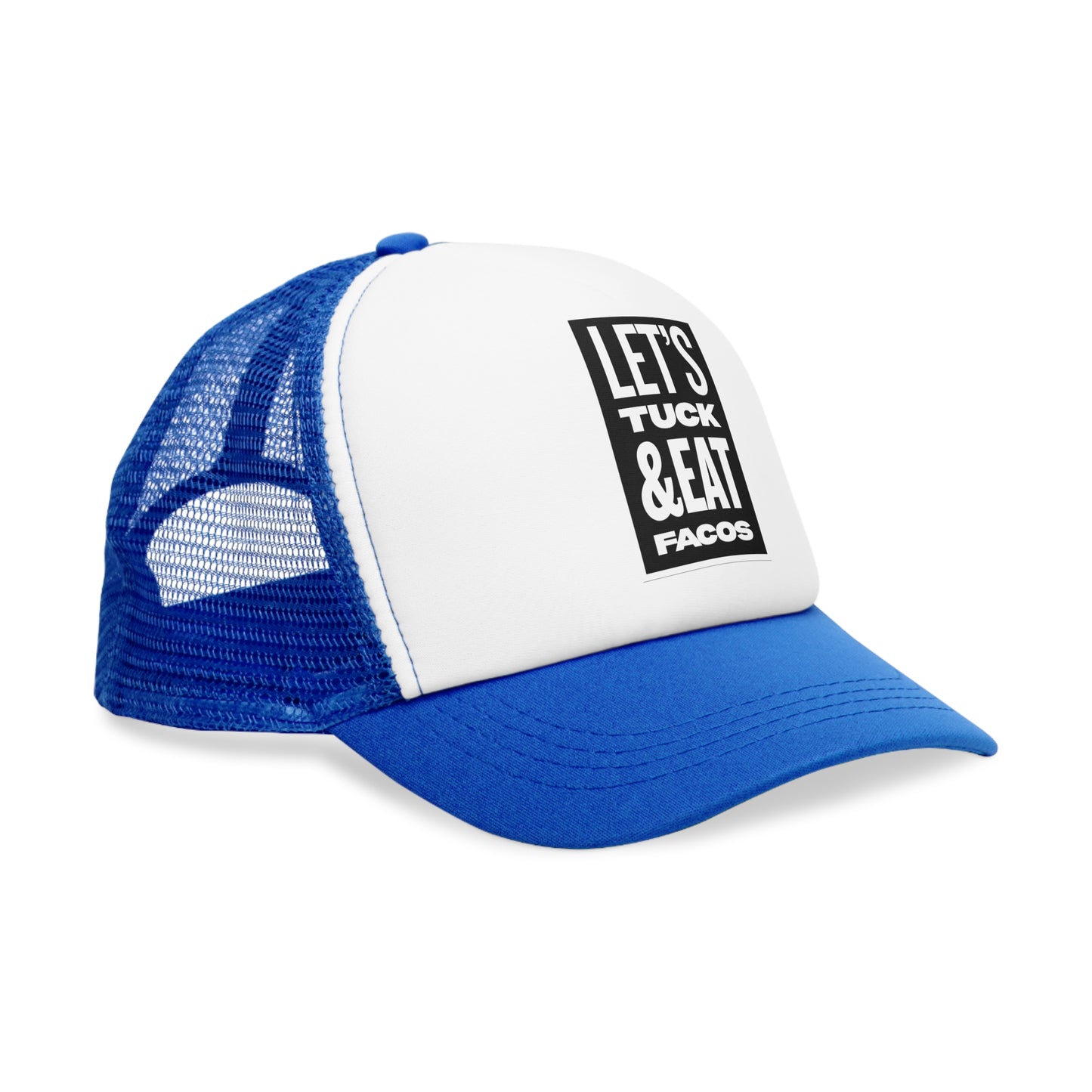 Trendy Mesh Cap: Let's Tuck & Eat Tacos Hat