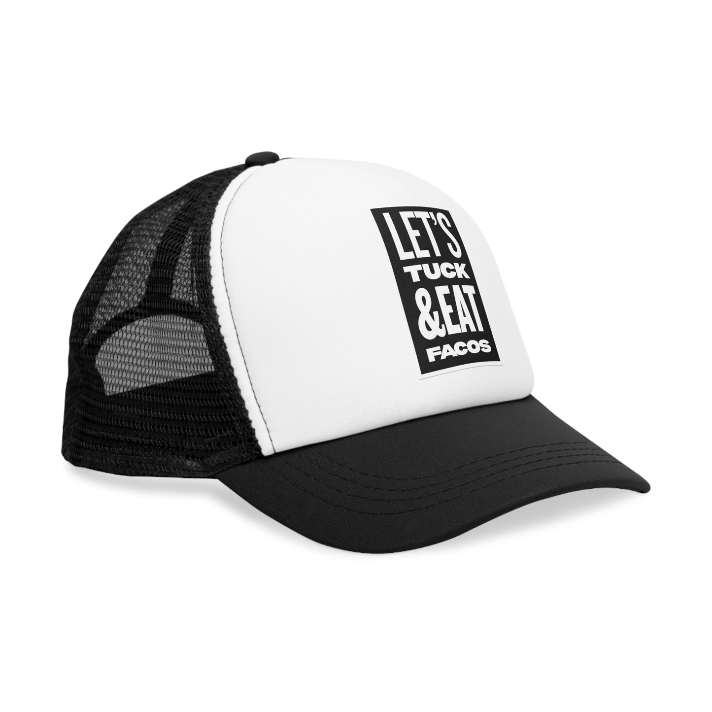 Trendy Mesh Cap: Let's Tuck & Eat Tacos Hat