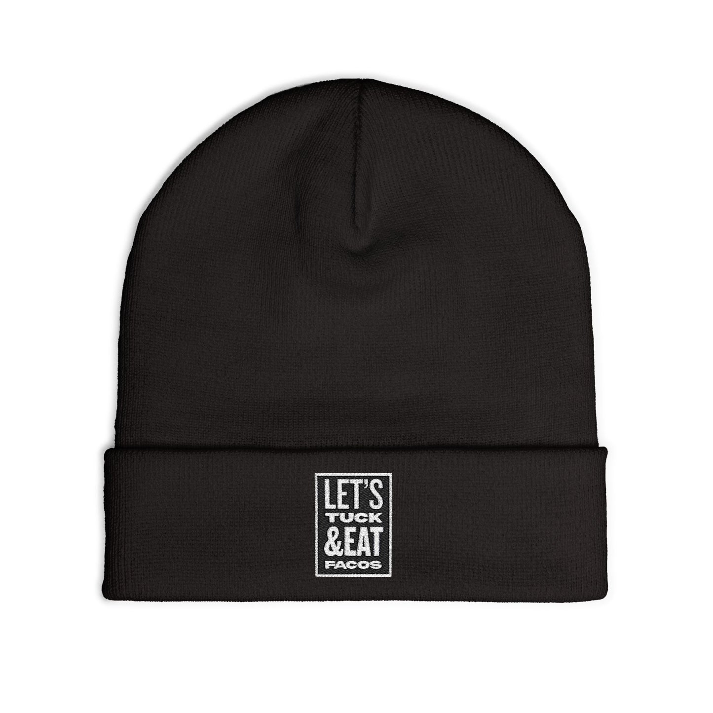 Cozy Embroidered Knit Beanie