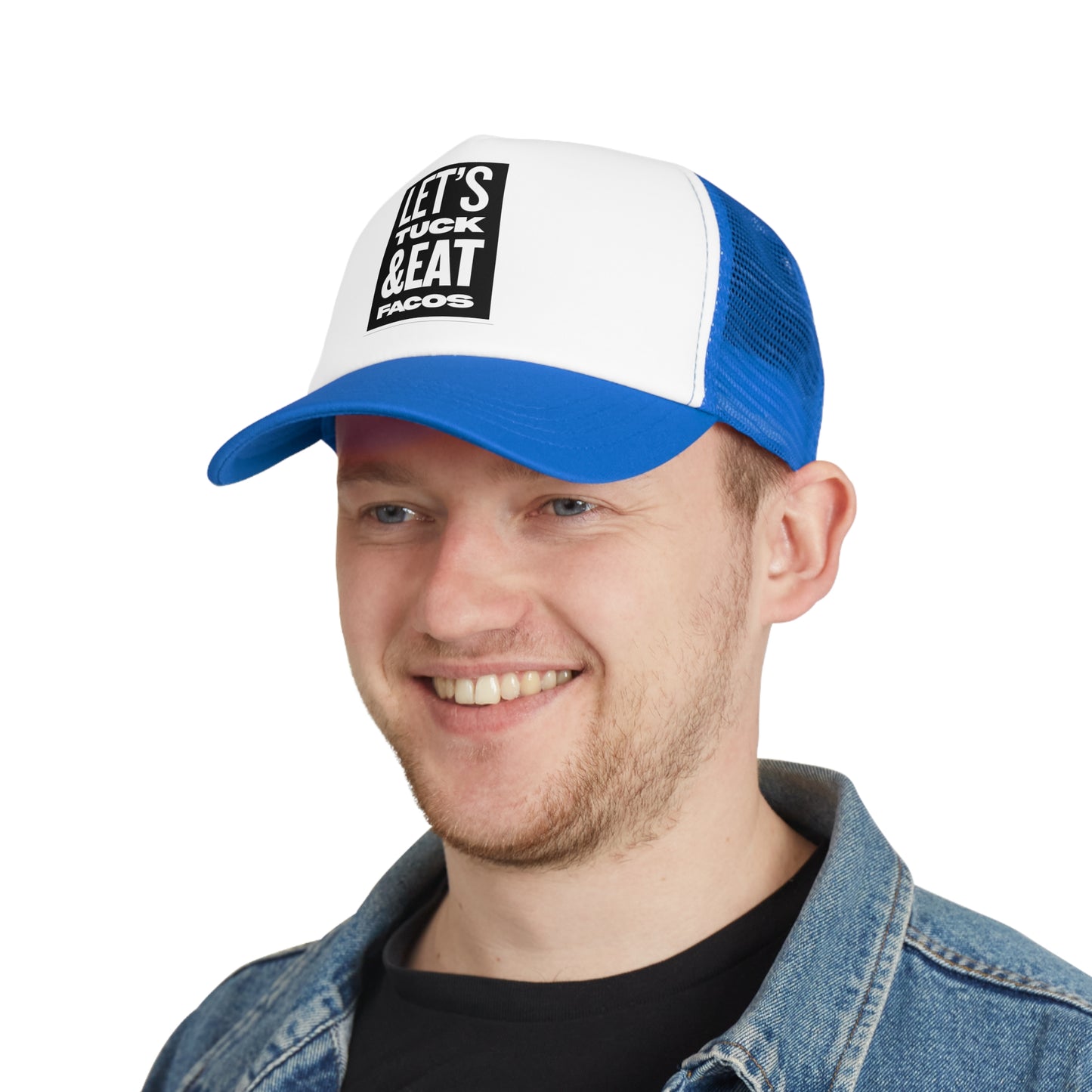 Trendy Mesh Cap: Let's Tuck & Eat Tacos Hat