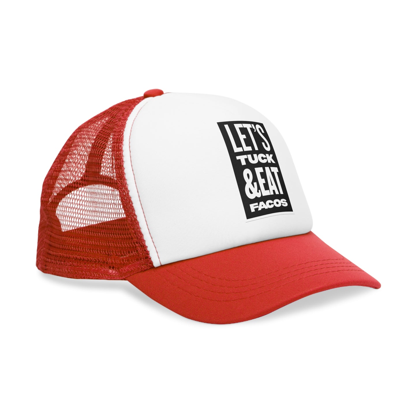 Trendy Mesh Cap: Let's Tuck & Eat Tacos Hat